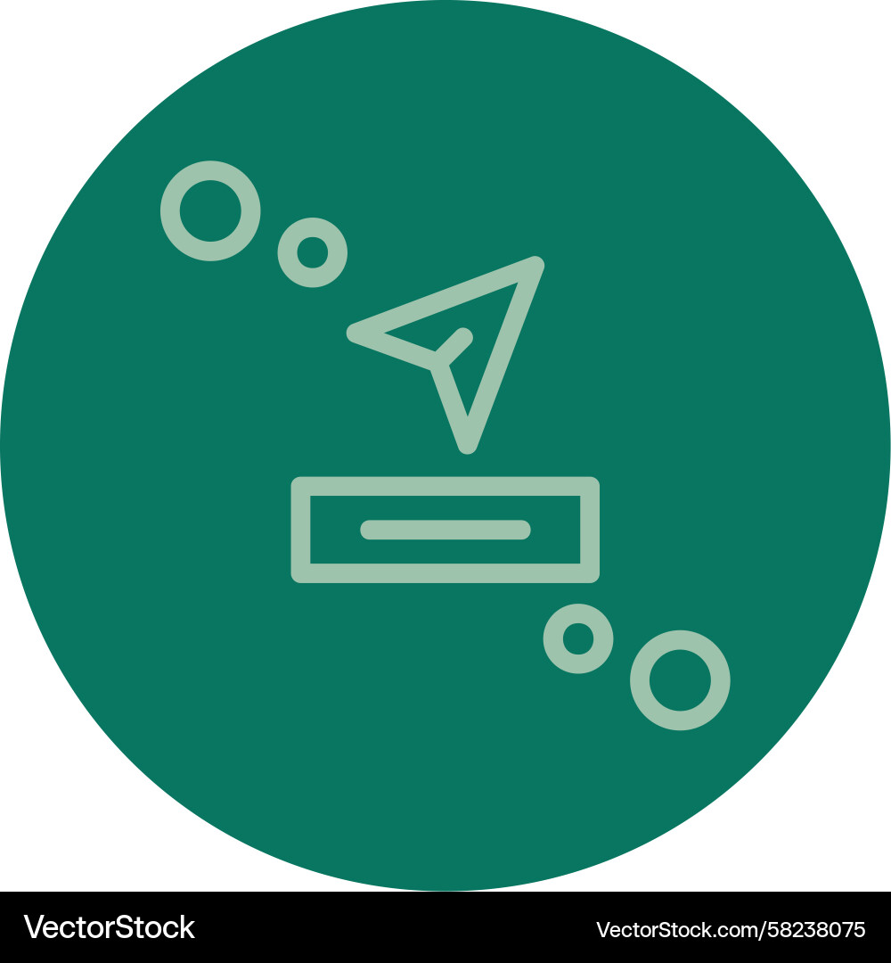 Send Message Button Icon Vector Image