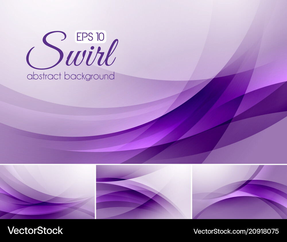 Swirl Abstract Purple Background vector image