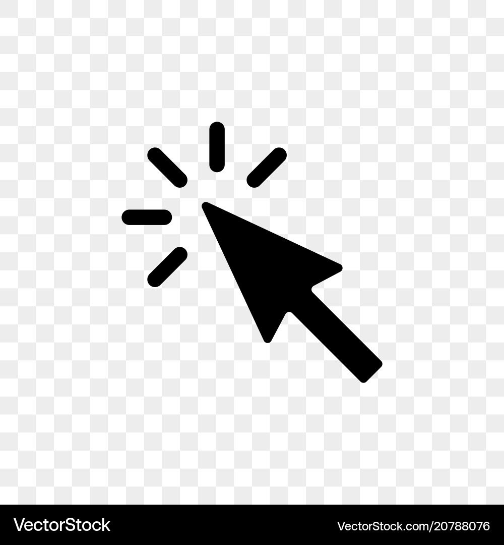 Arrow pointer or click button icon Arrow pointer or click button icon vector image