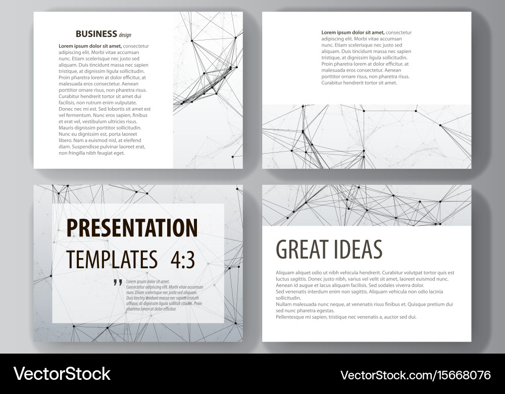 Compounds lines and dots big data visualization vector image