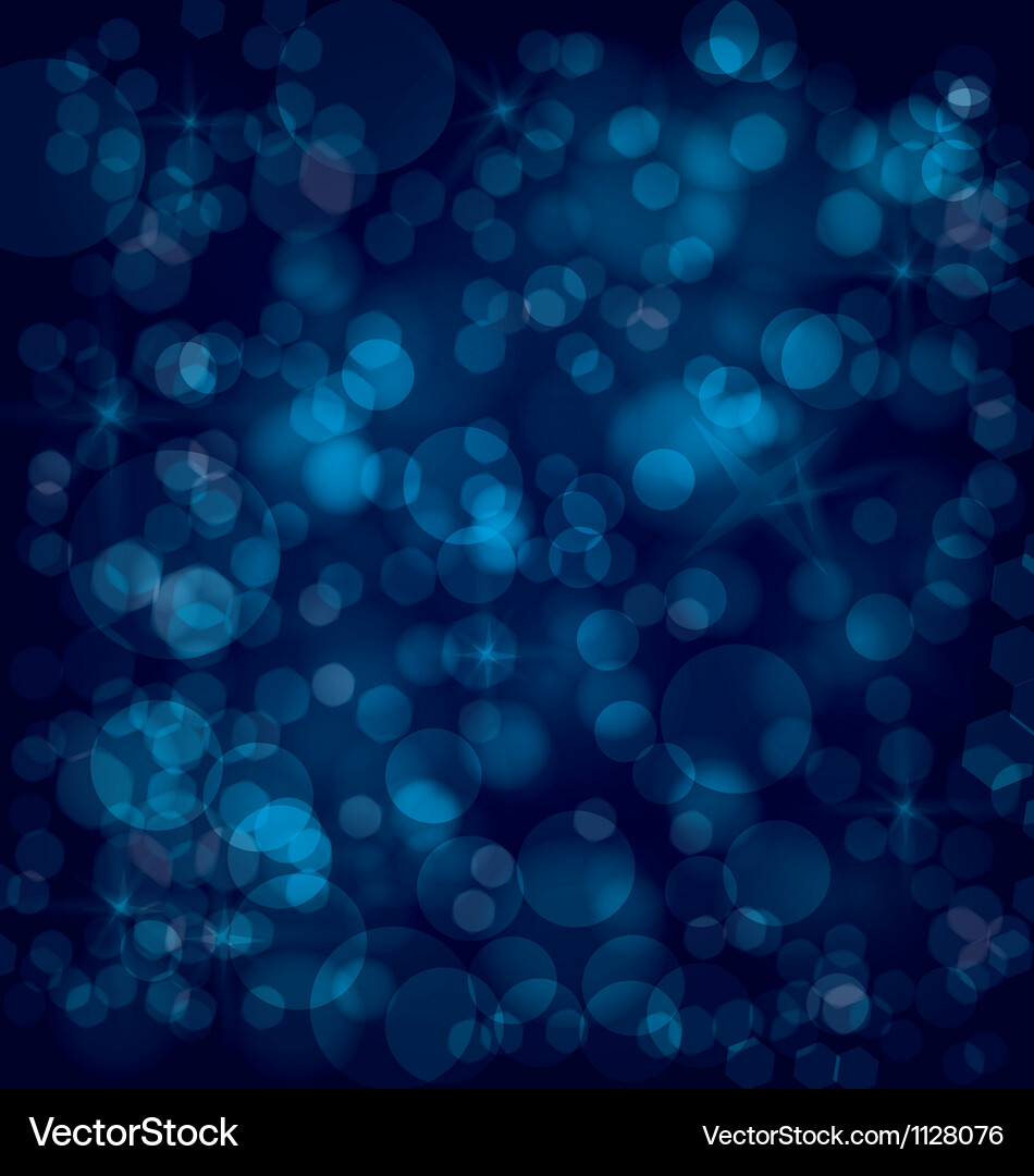 Dynamic Blue Bokeh Background Vector Image