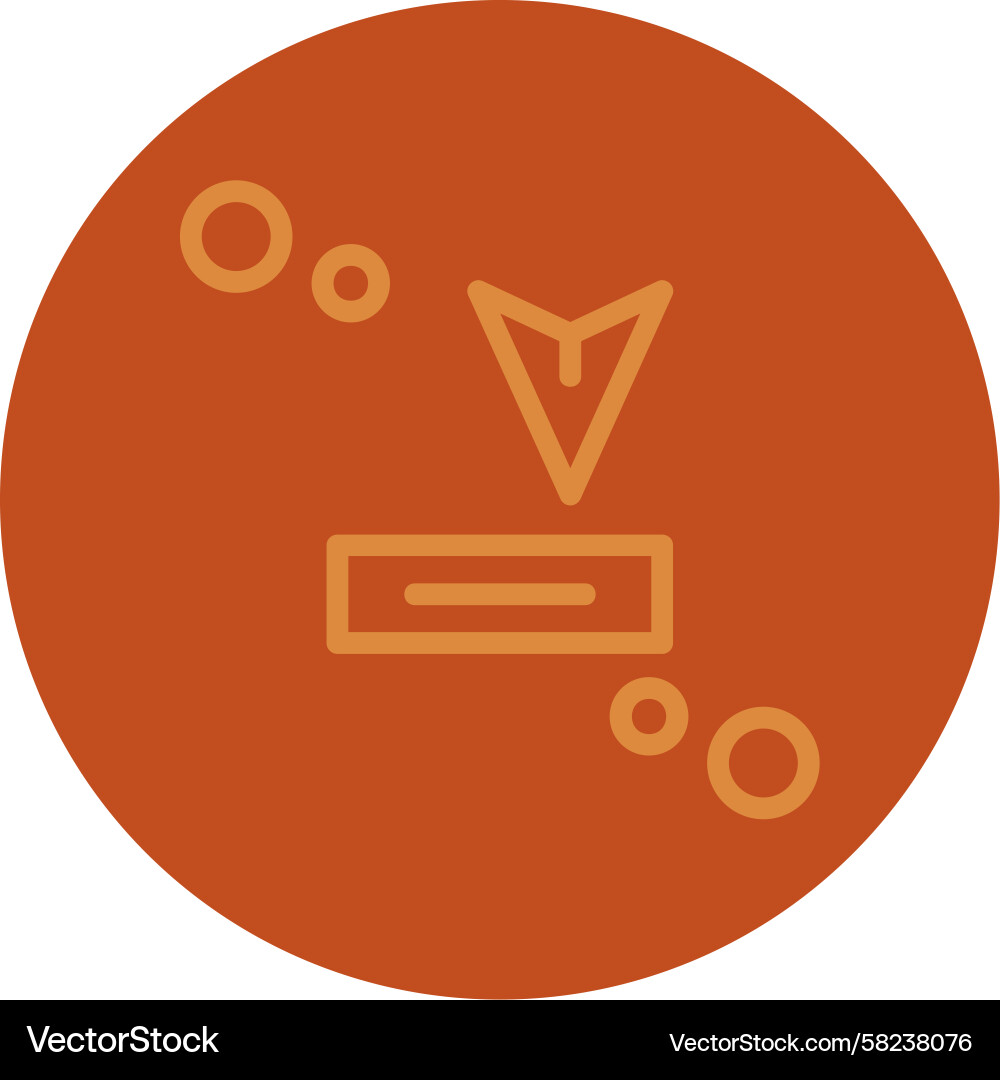 Incoming Message Button Vector Image
