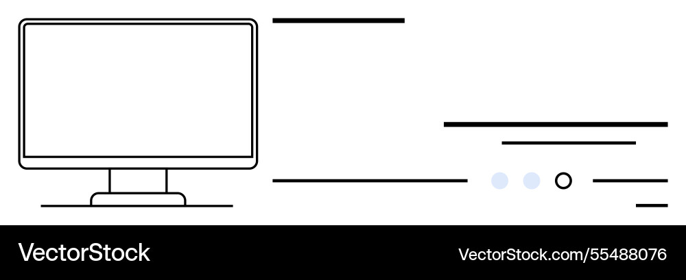 Minimalist computer screen interface with loading Minimalist computer screen interface with loading Vector Image