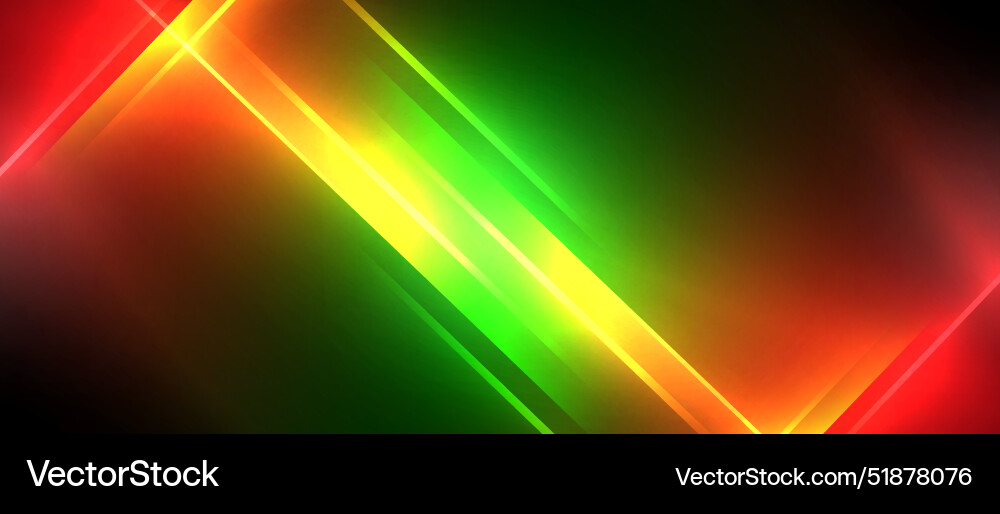 Neon dynamic diagonal light rays background Neon dynamic diagonal light rays background Vector Image