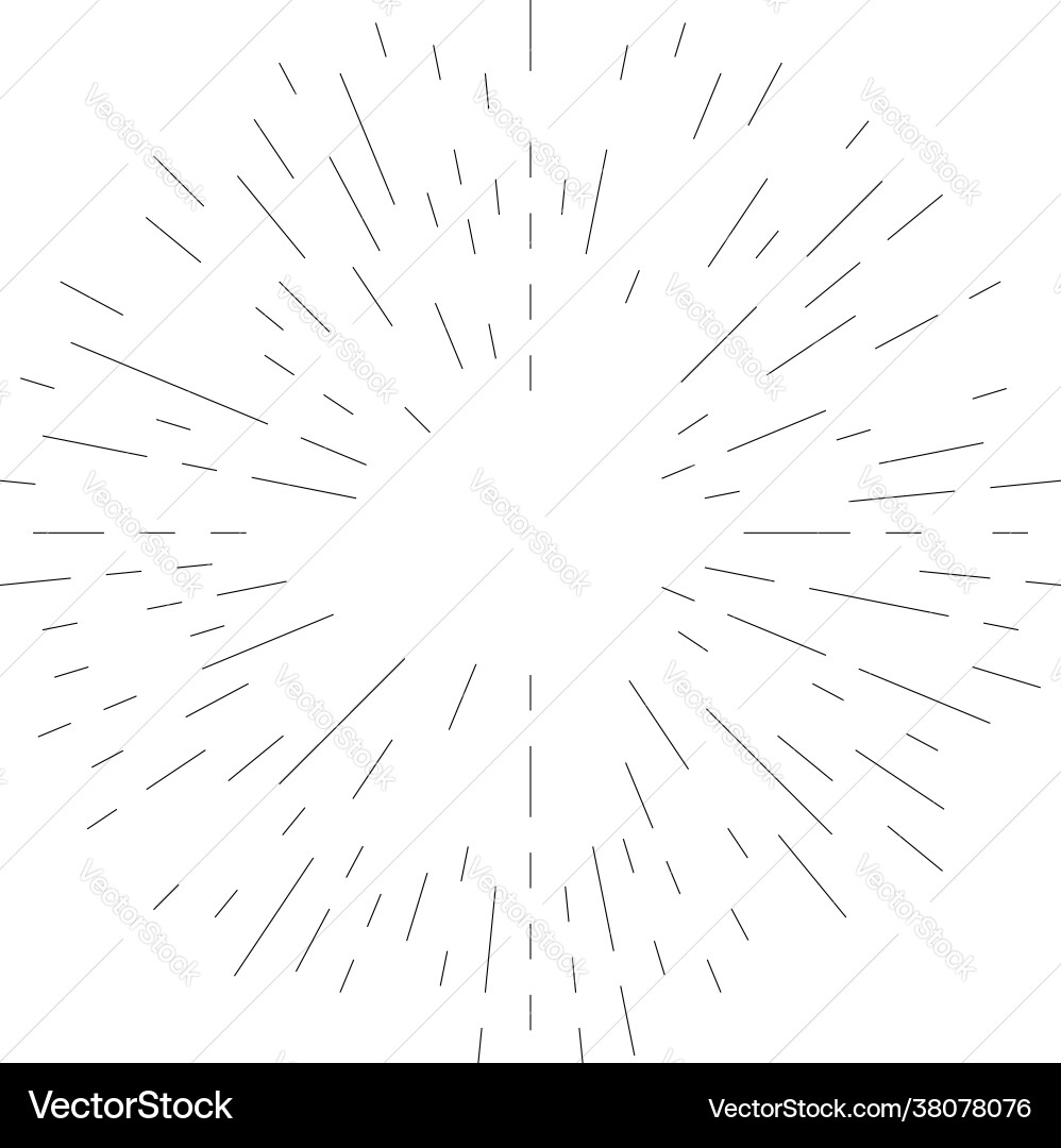 Radial lines radiance burst starburst sunburst Radial lines radiance burst starburst sunburst vector image