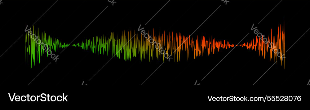 Sound signal waveform audio wave colorful line Sound signal waveform audio wave colorful line Vector Image
