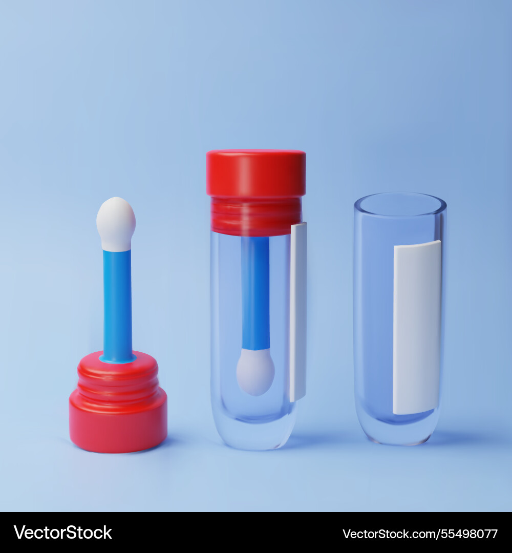 3d of empty open and closed 3d of empty open and closed vector image