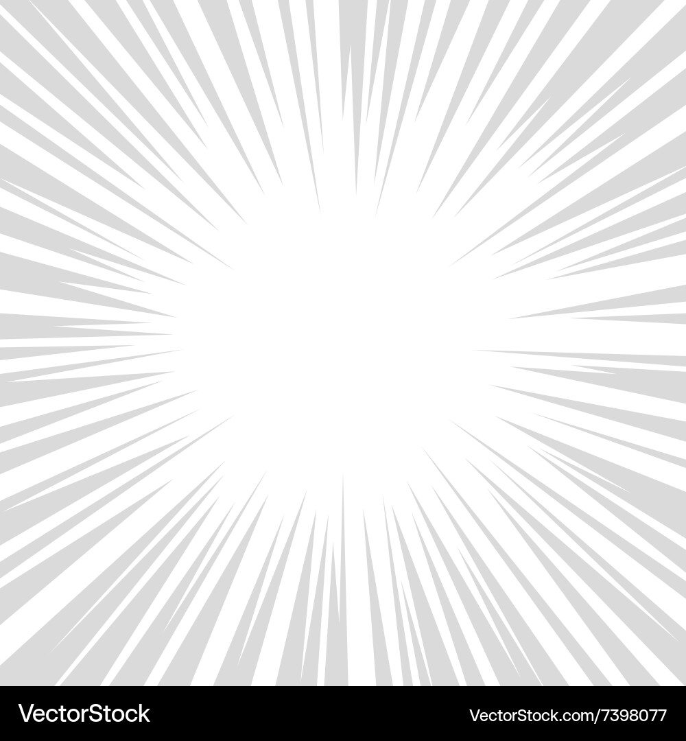Comics radial speed lines graphic effects Vector Image
