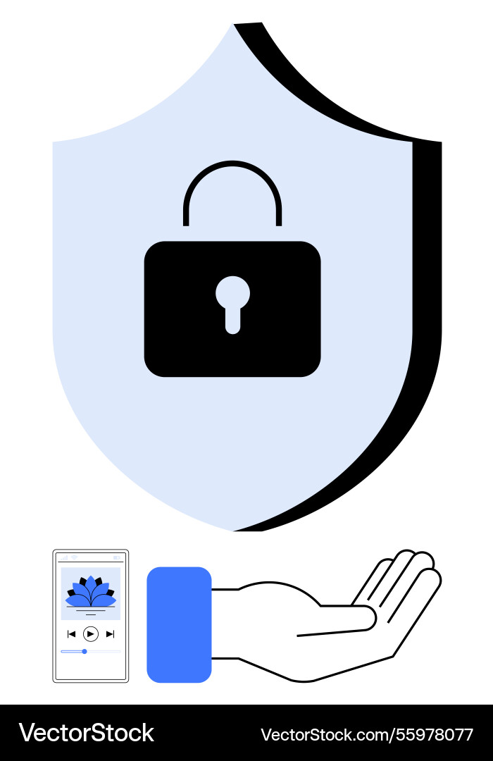 Digital security and data protection concept Digital security and data protection concept vector image