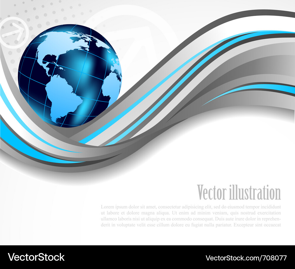 Dynamic Wave Background Vector Image