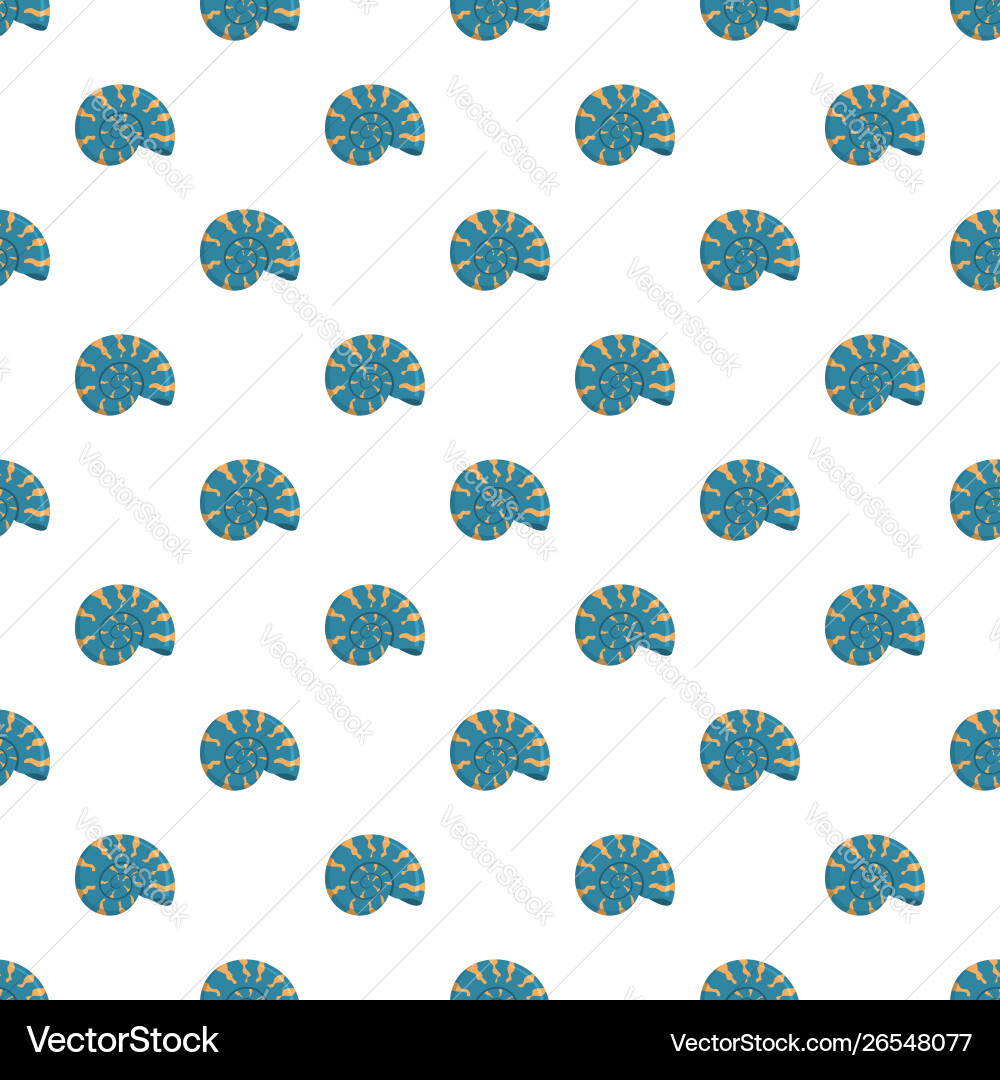 Round shell pattern seamless vector image