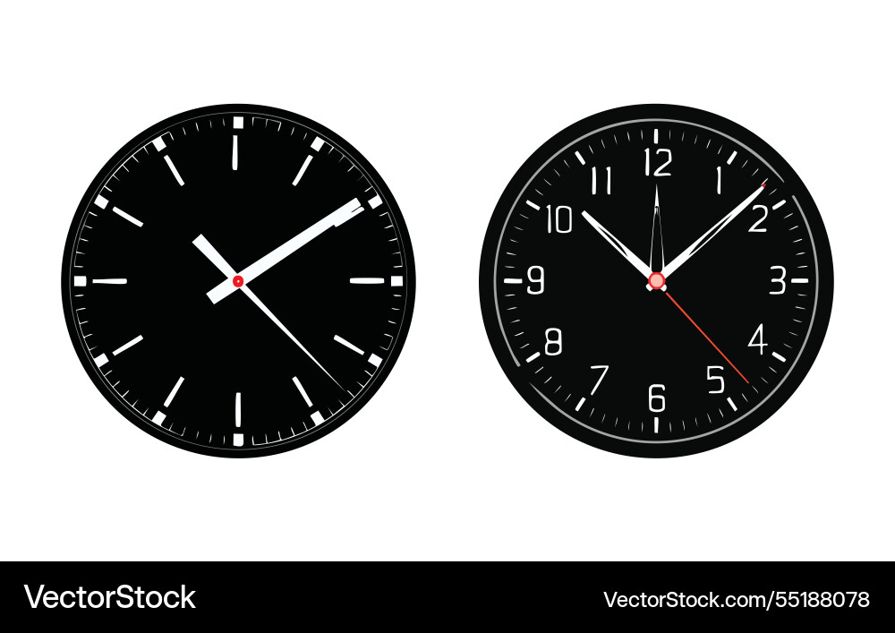 A clock simple A clock simple vector image