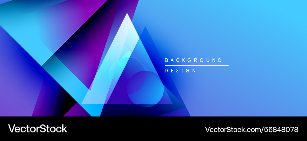 Abstract geometric shapes overlap creating Vector Image