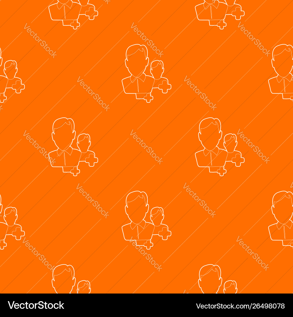 Hinzufügen Benutzer Muster orange Hinzufügen Benutzer Muster orange vektorbild