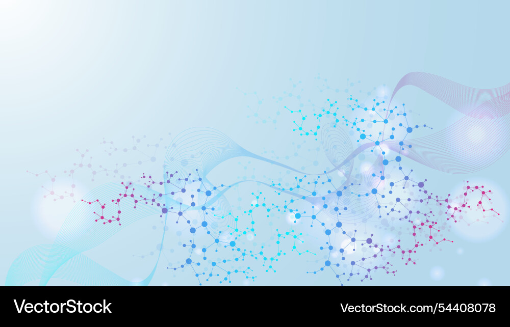 Modern abstract molecules structure for science Modern abstract molecules structure for science Vector Image