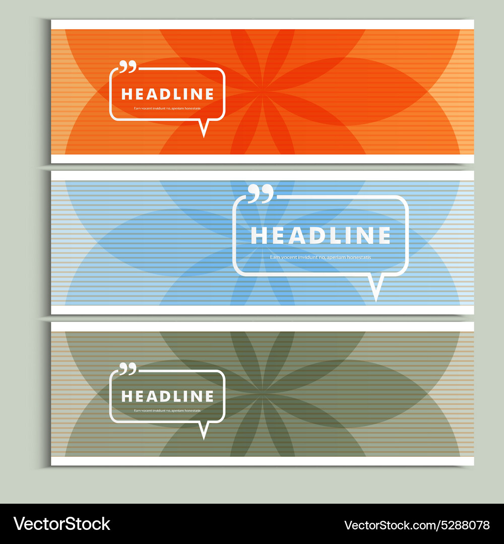Set of 3 covers with abstract patterns Vector Image