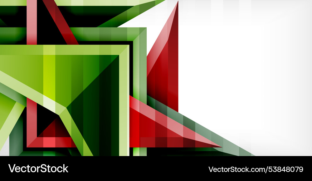 Abstract background color triangles and arrows Vector Image