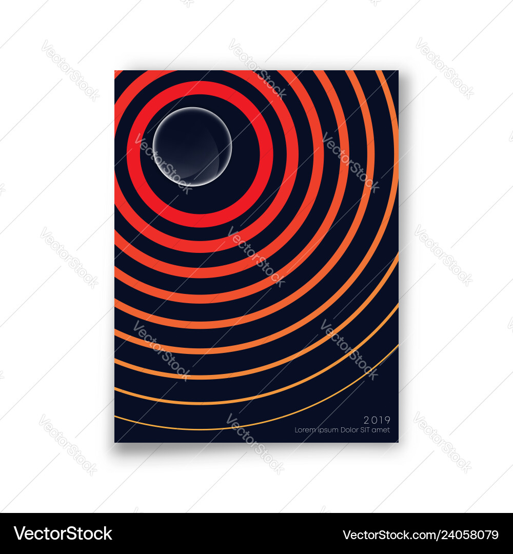 Abstract Circle Minimal Background vector image