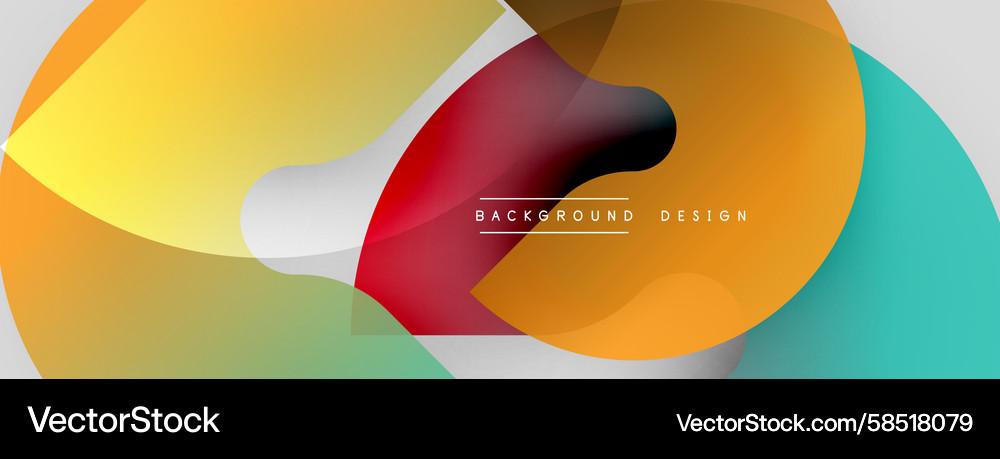 Abstract fluid shapes overlap creating vibrant Abstract fluid shapes overlap creating vibrant Vector Image