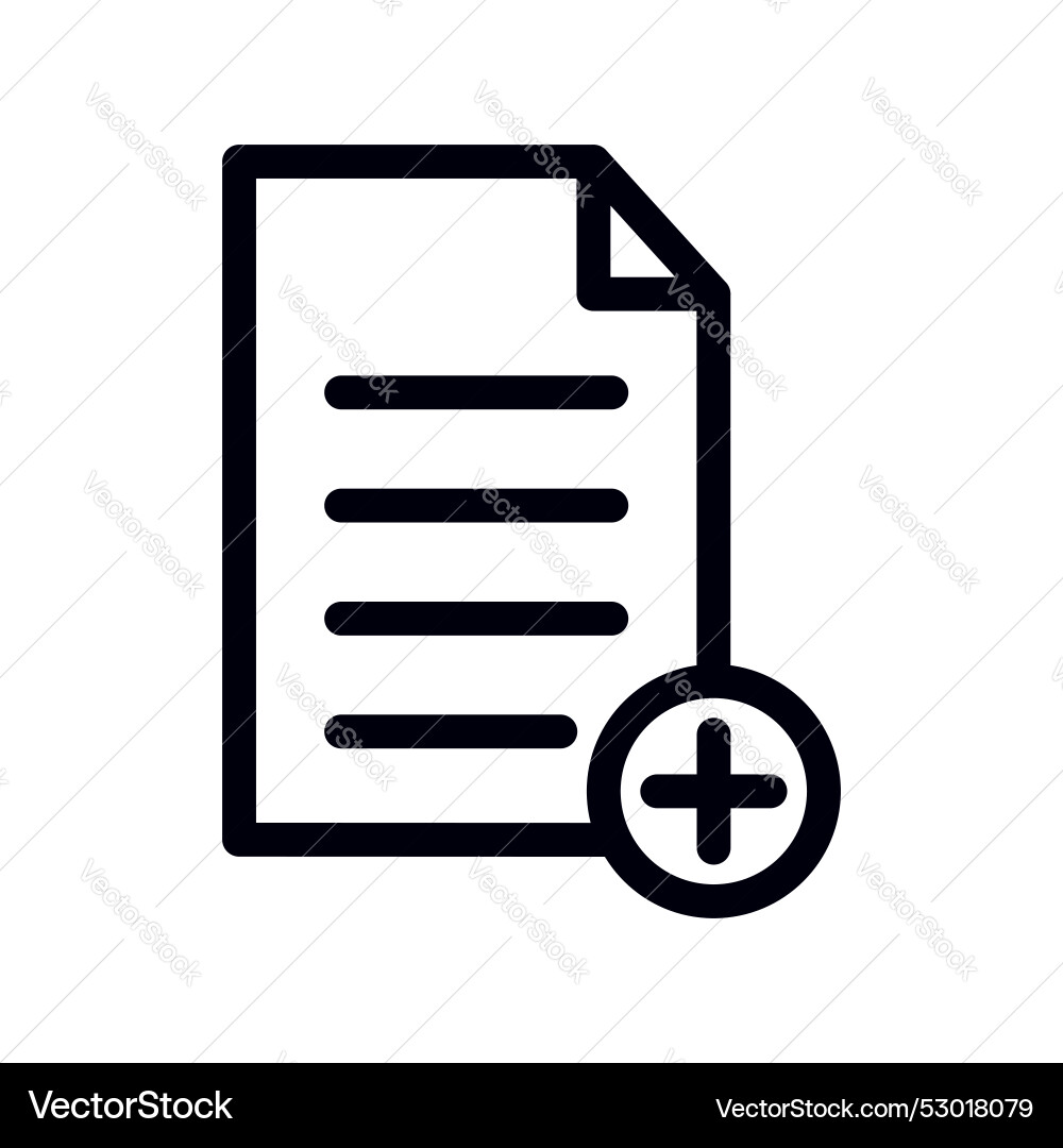 Add document icon set new file or page symbol Add document icon set new file or page symbol vector image