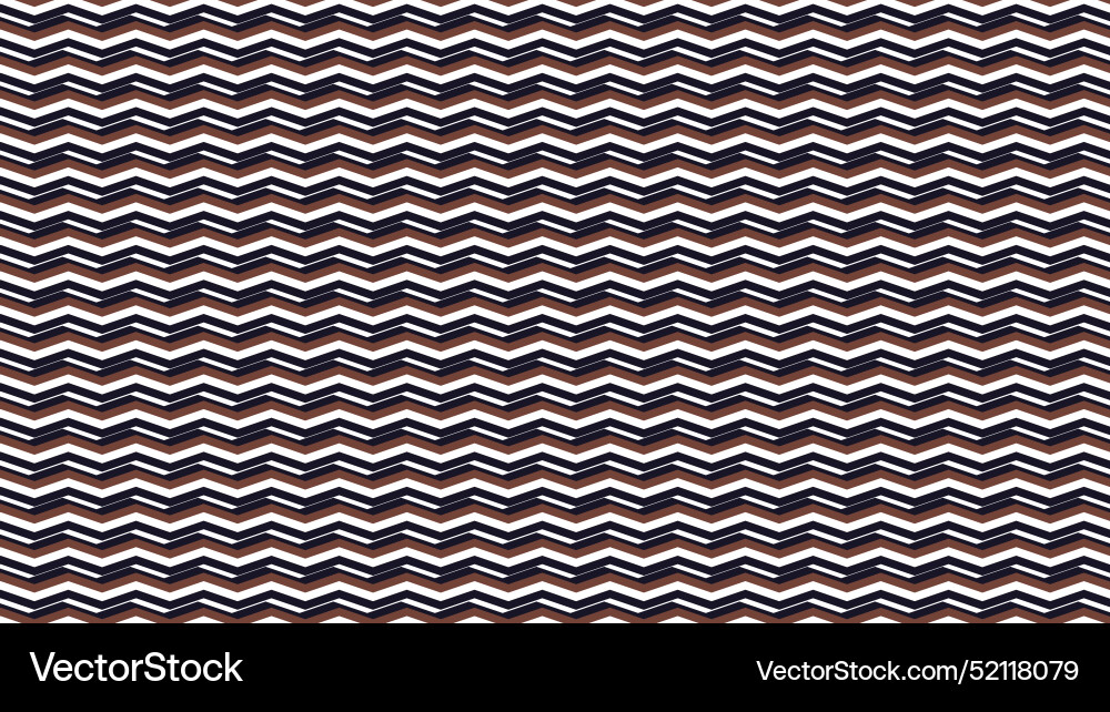 Brown zig zag seamless pattern abstract background Vector Image