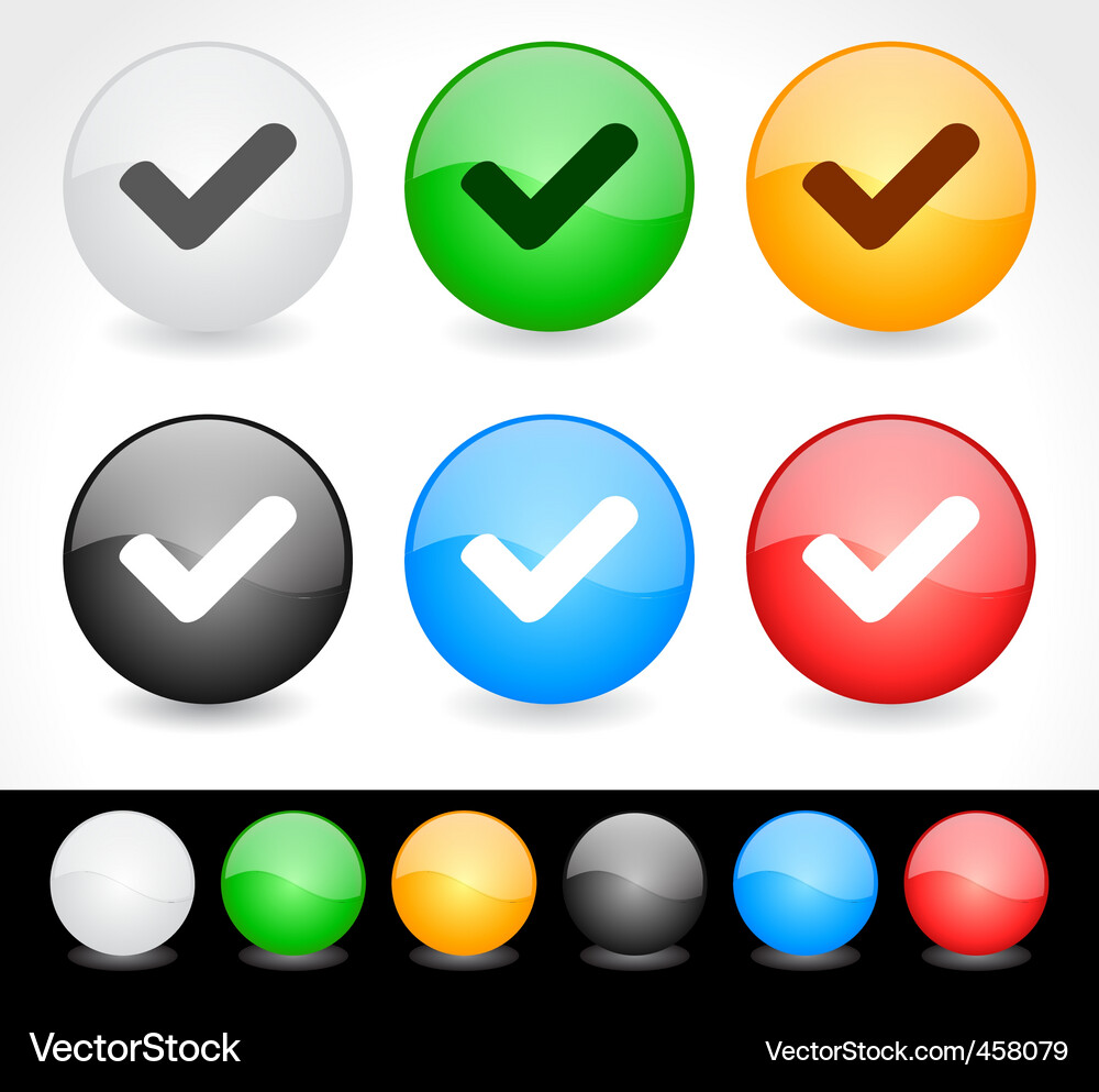 Modern Button Collection Vector Image