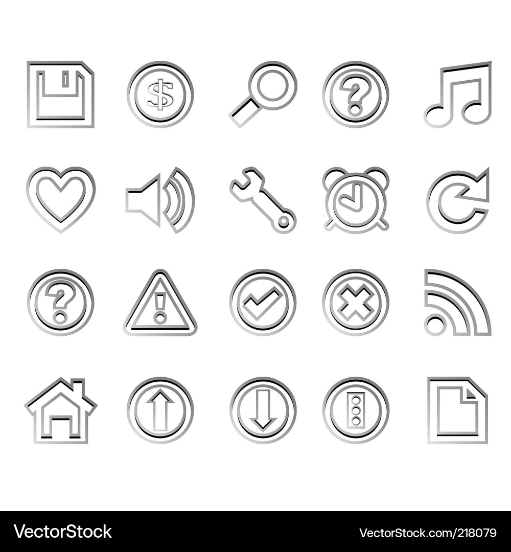 Web icons Vector Image