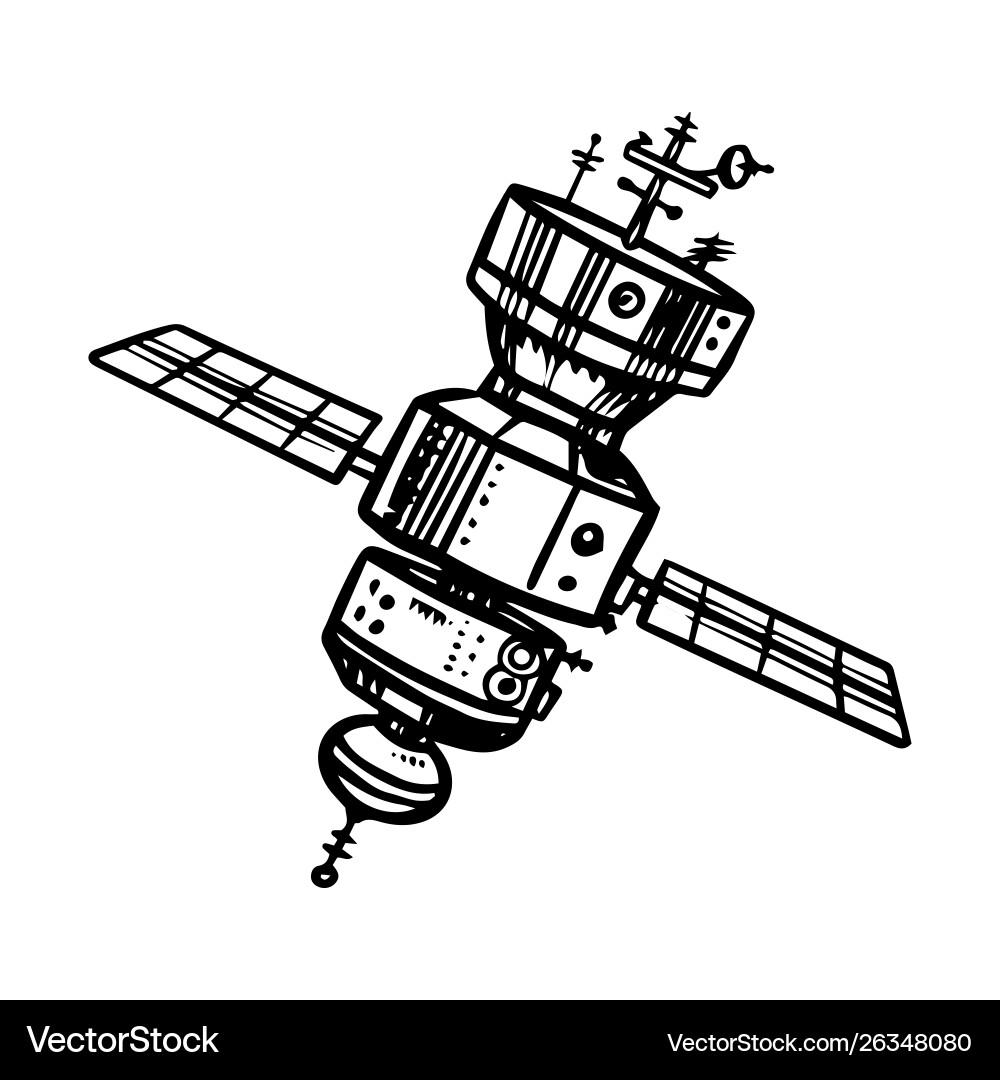 Astronaut spaceship for traveling in space Astronaut spaceship for traveling in space vector image