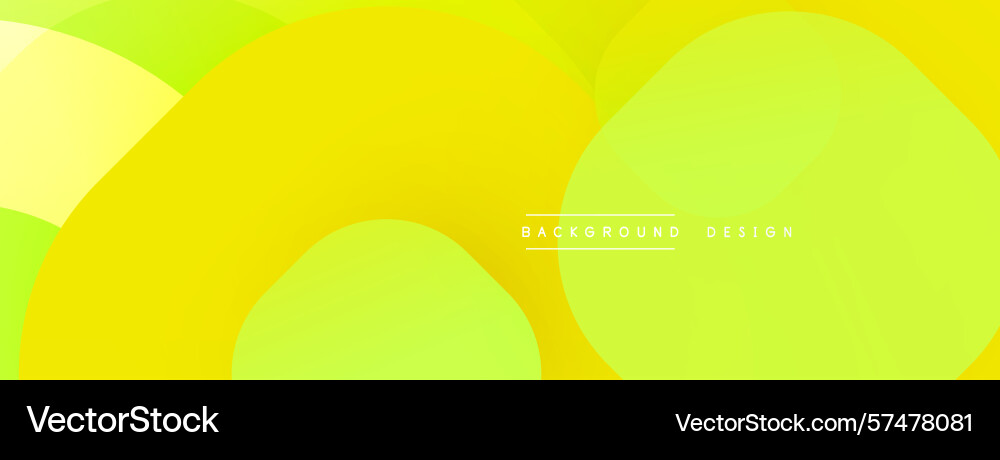 Abstract yellow green gradients form overlapping Vector Image