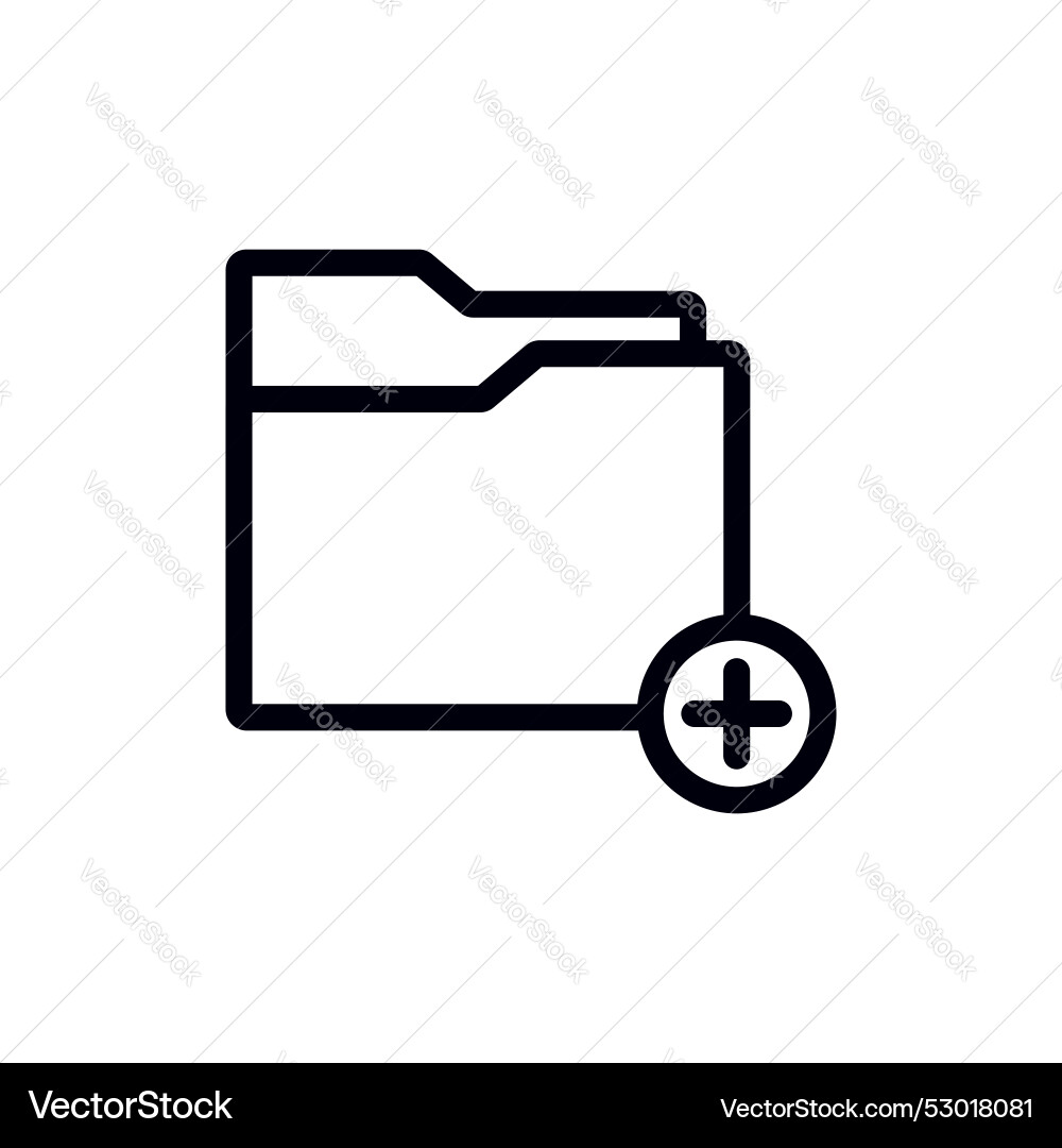 Add folder icon set new file symbol create Add folder icon set new file symbol create vector image