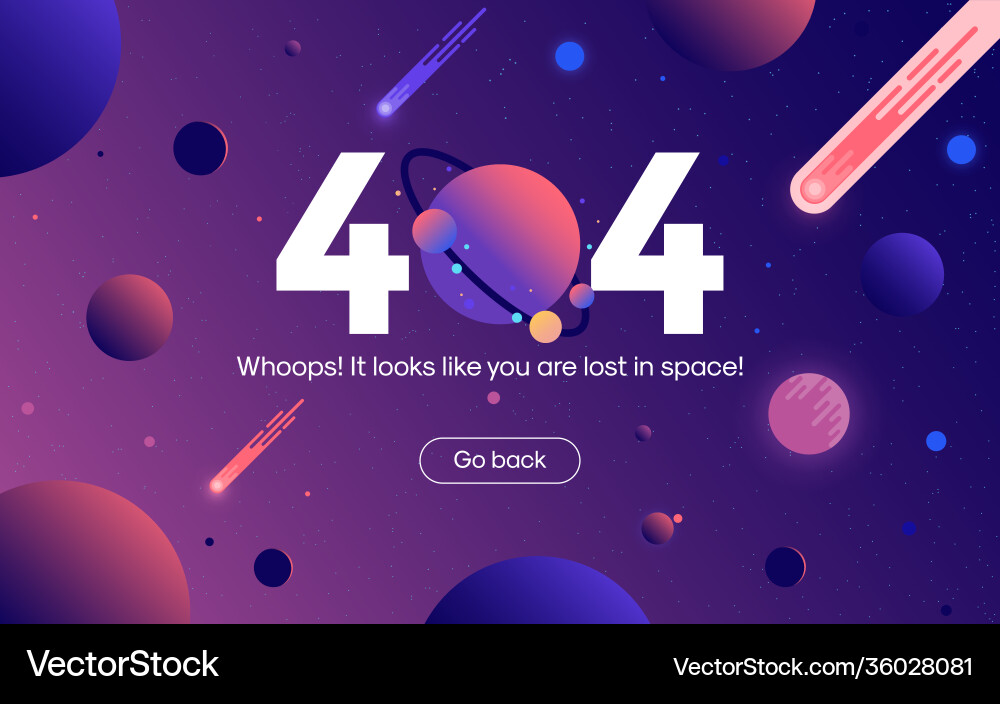 Flat modern design error page 2 Flat modern design error page 2 vector image