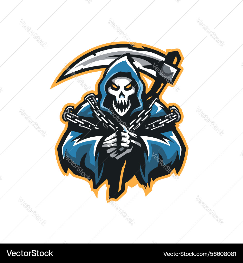 Grim reaper esports logo Vector Image