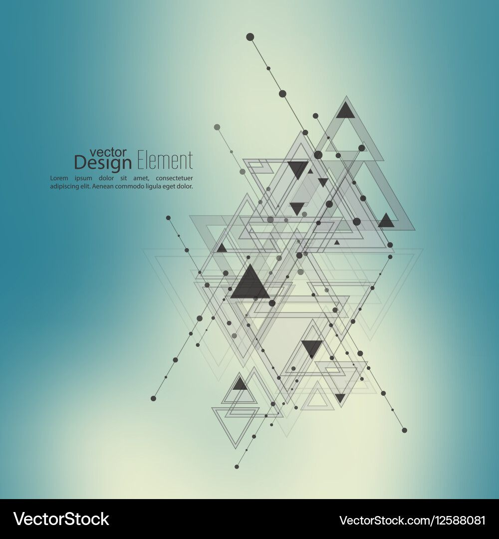 Intersecting Geometric Abstraction vector image