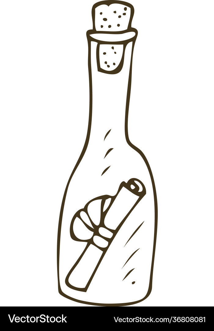 Message in bottle Message in bottle vector image