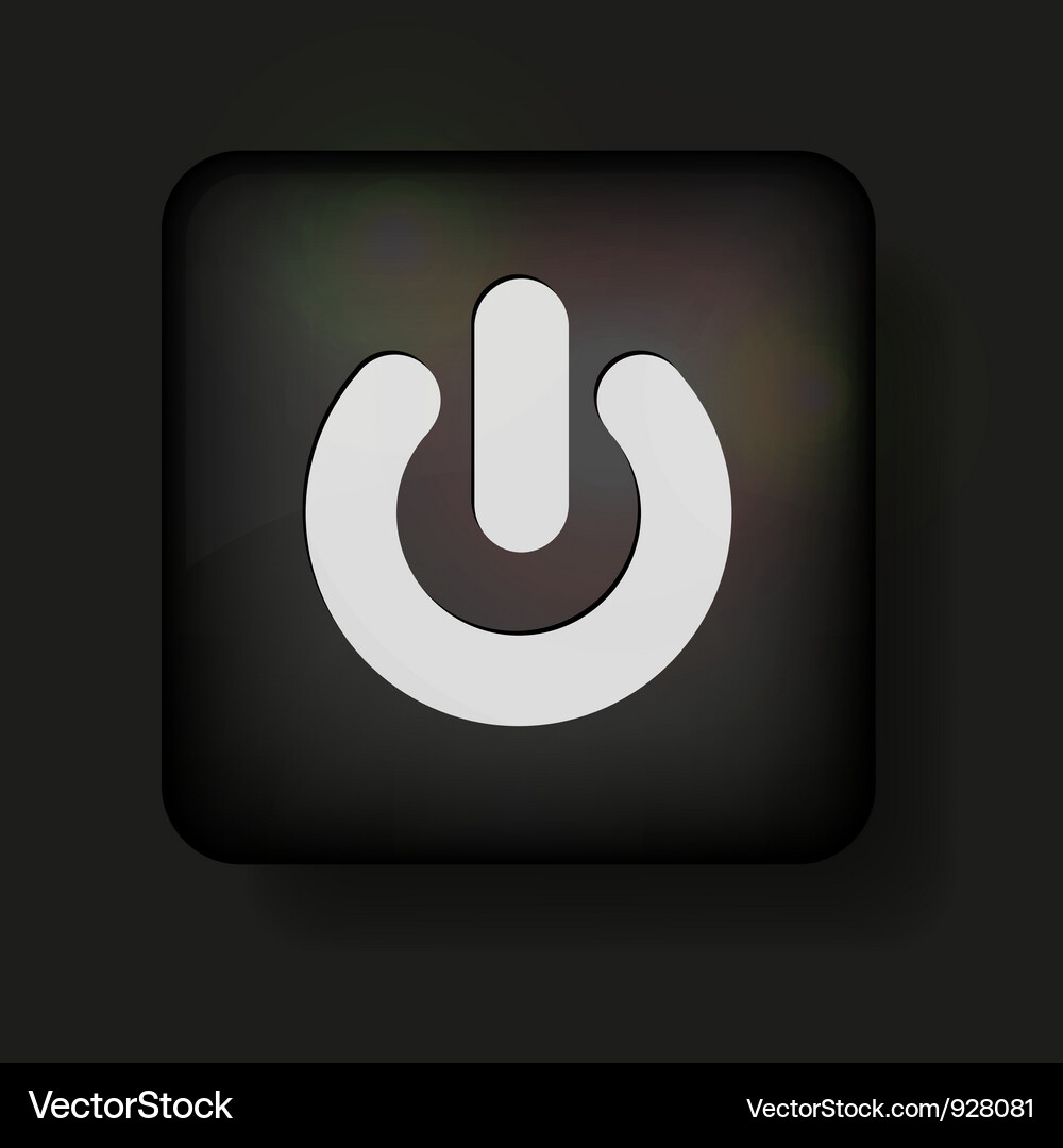 Power Button Icon Vector Image