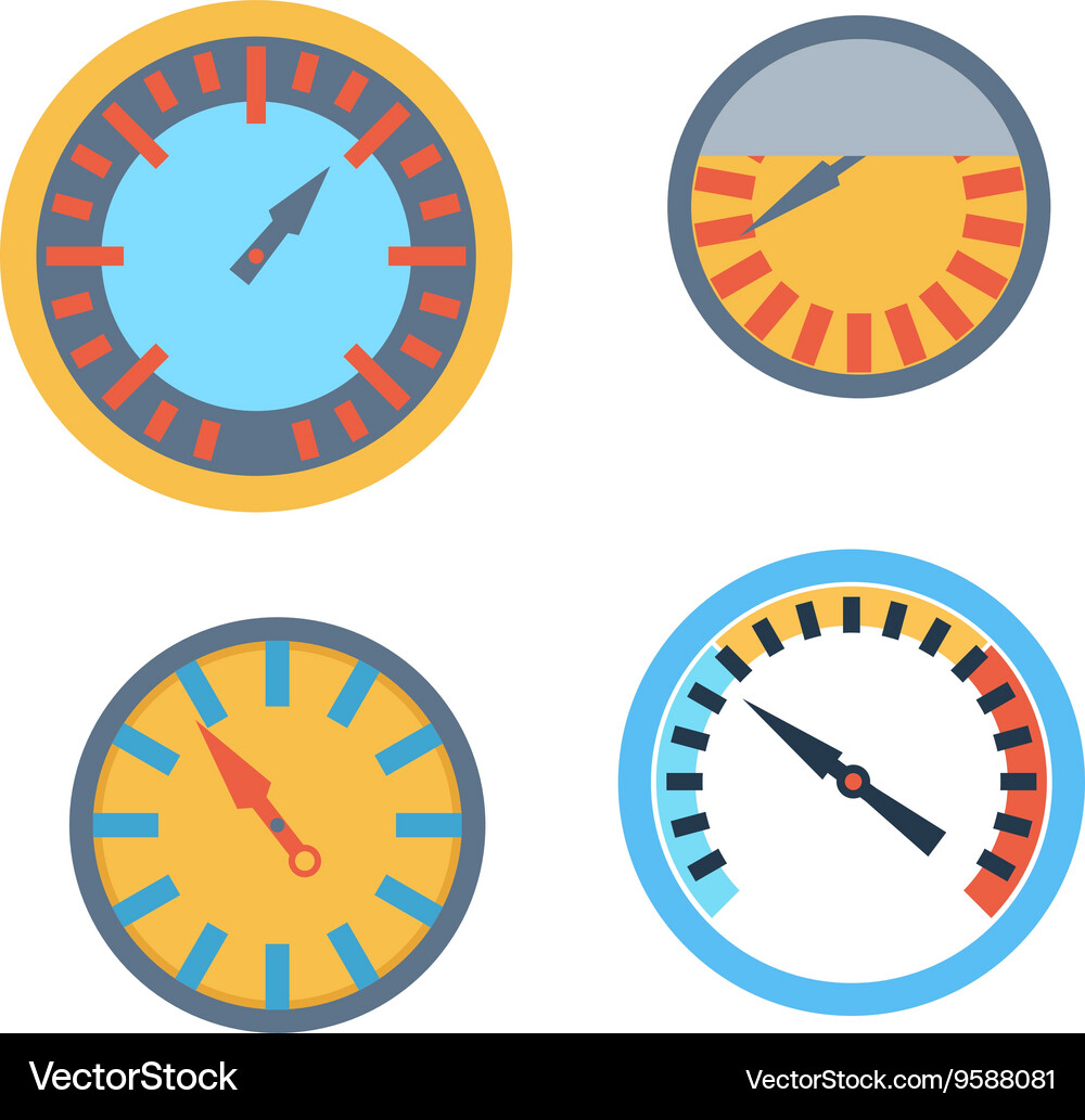 Pressure sensor tool on factory pipeline Vector Image