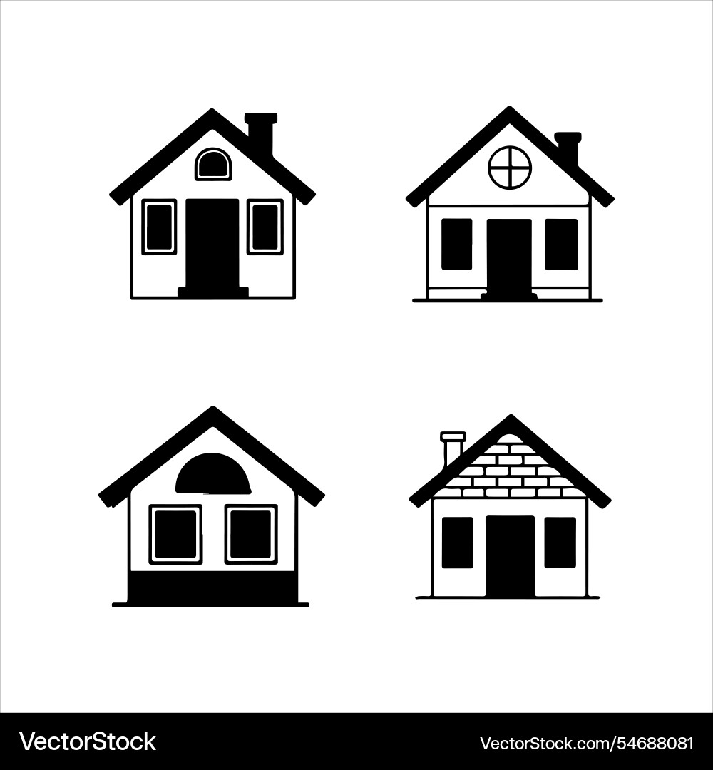 Web home icon for apps and websites Web home icon for apps and websites Vector Image