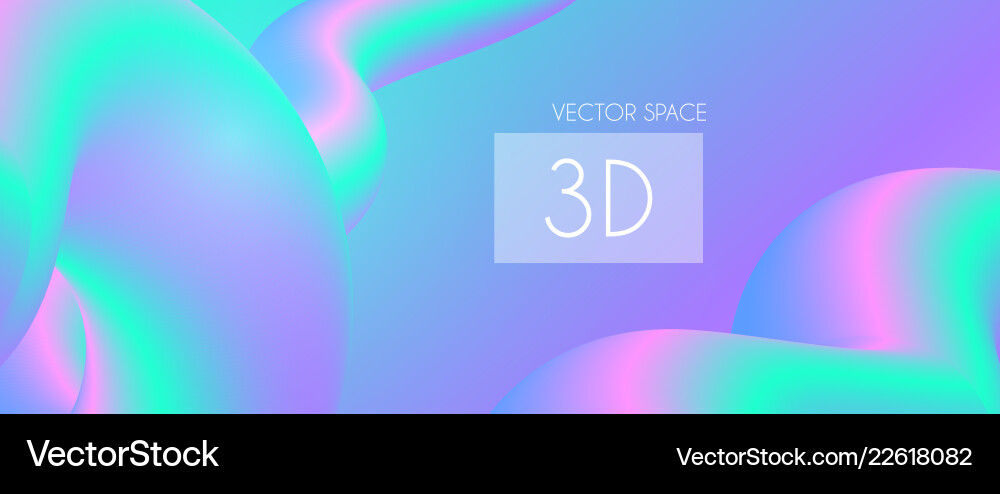 3d gradient design colorful abstract composition 3d gradient design colorful abstract composition vector image