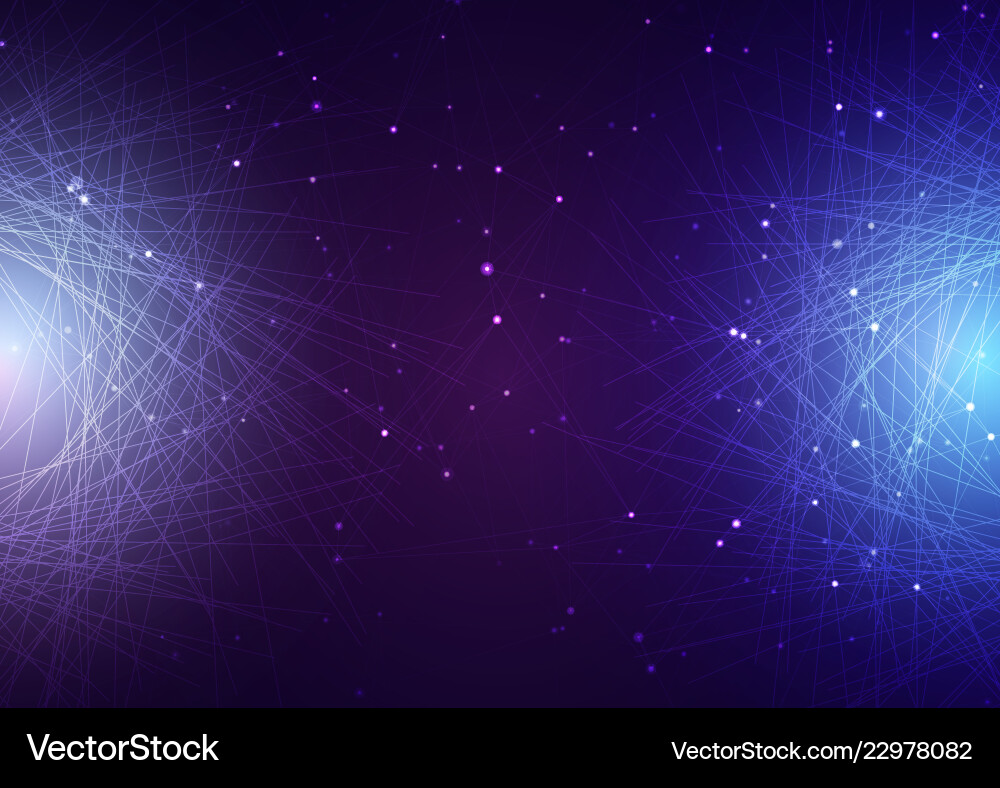 Abstract background with chaotic lines vector image