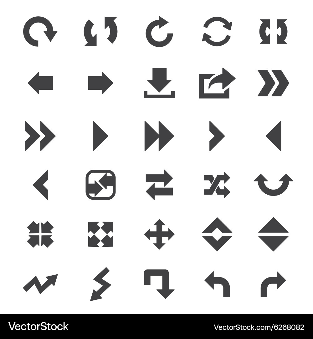 Arrow Icon Collection vector image