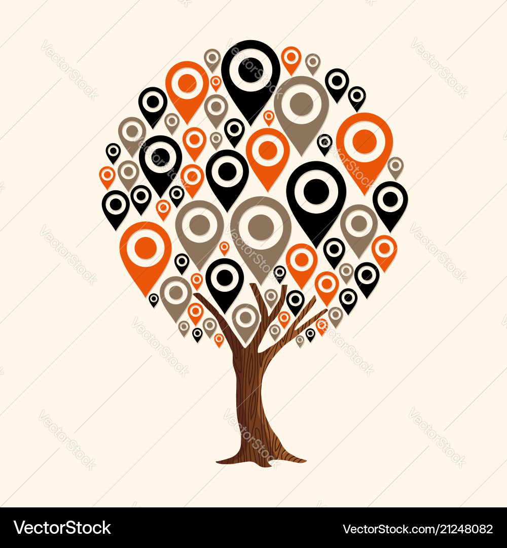 Gps pin icon for navigation app concept Gps pin icon for navigation app concept vector image