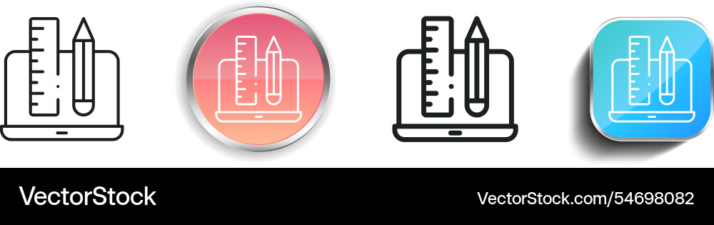 Graphic design icon thin linear regular Graphic design icon thin linear regular Vector Image