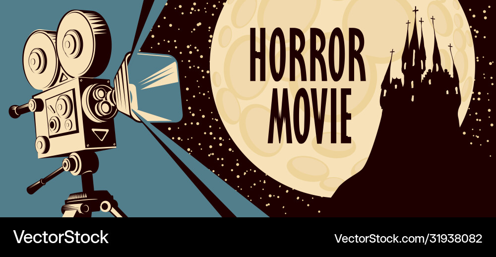 Horror Film Festival furchterregende Kinoplakate Horror Film Festival furchterregende Kinoplakate vektorbild