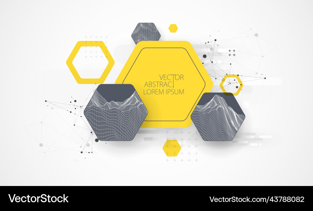 Modern science or technology abstract background Vector Image