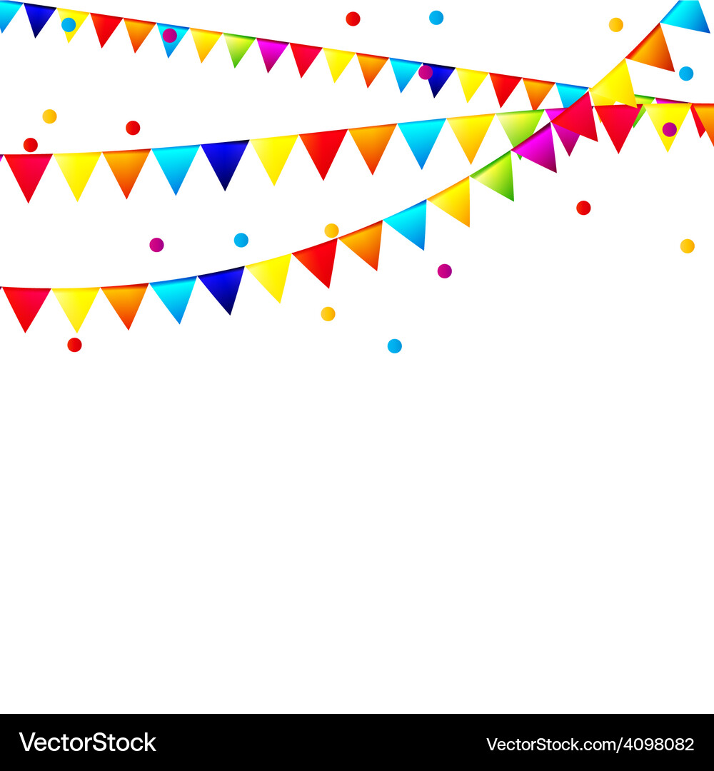 Party background with flags Vector Image