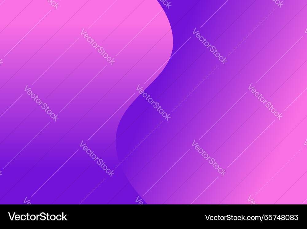 Abstract gradient background with wavy smooth line vector image