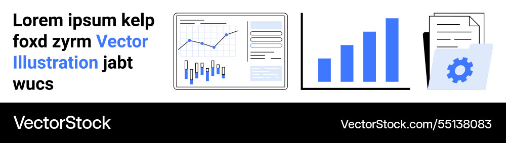 Analytical dashboard with graphs bar charts Analytical dashboard with graphs bar charts vector image