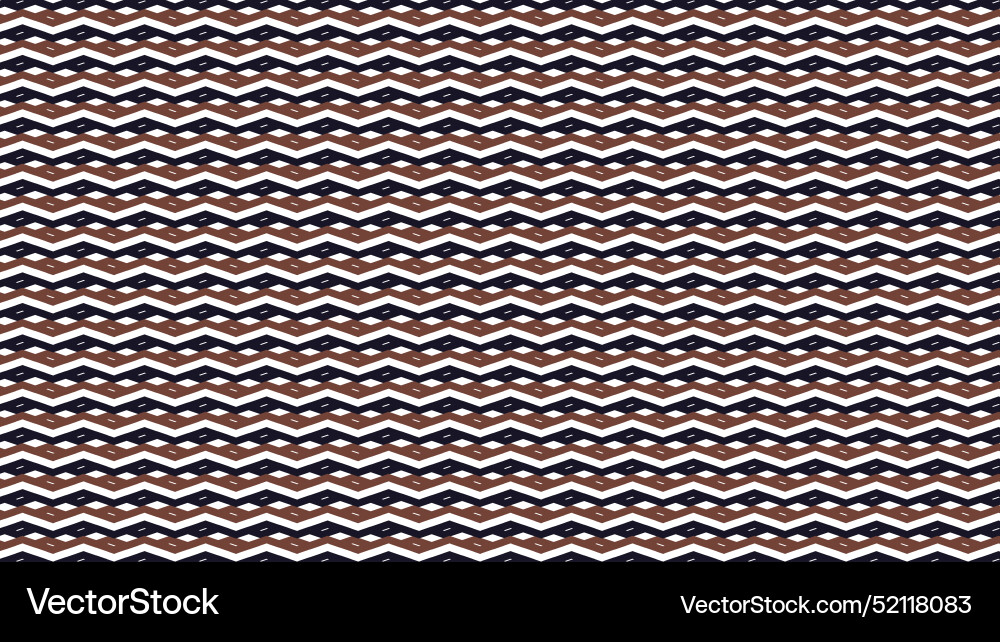 Brown zig zag seamless pattern abstract background Vector Image