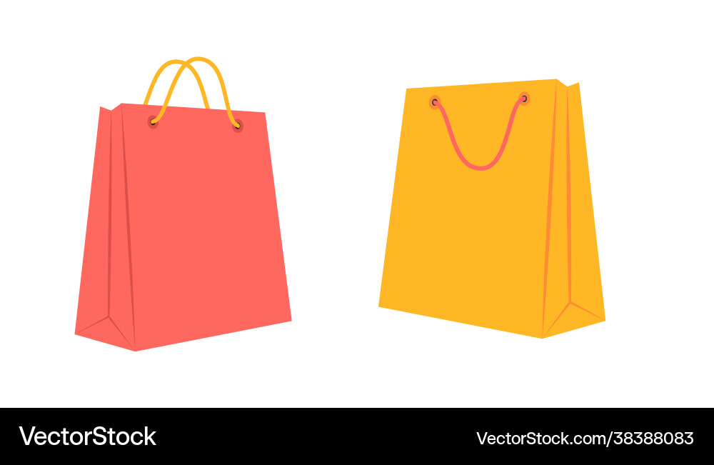 Shopping bag on white background Shopping bag on white background vector image