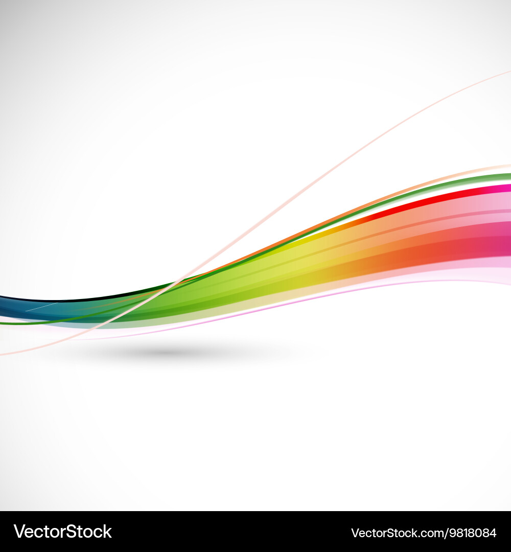 Dynamic Colorful Wave Flow Background Vector Image